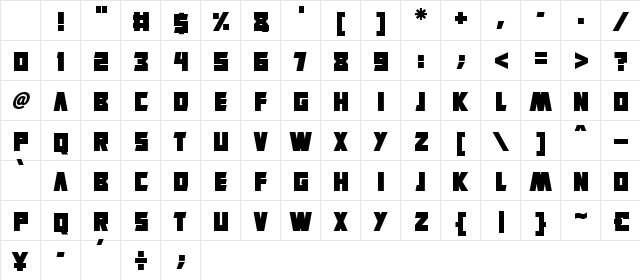Virtual Realm Regular Character Map