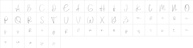 Founder Regular Character Map