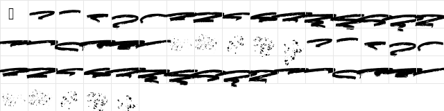 Grunger Swash Regular Character Map Grunger Swash Regular Character Map