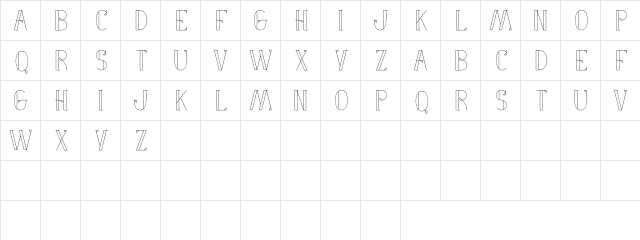 Fancy Me Regular Character Map