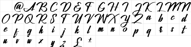 Jhanttan Personal Use Only Regular Character Map