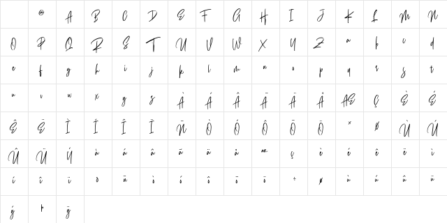 Exposedly Personal Use Regular Character Map