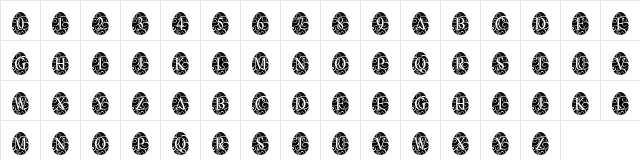 Easters_Here Regular Character Map Easters_Here Regular Character Map