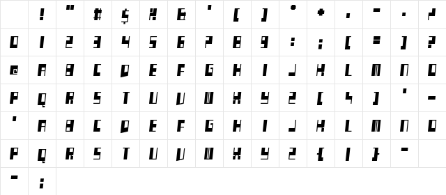 Clease Plap Regular Character Map Clease Plap Regular Character Map
