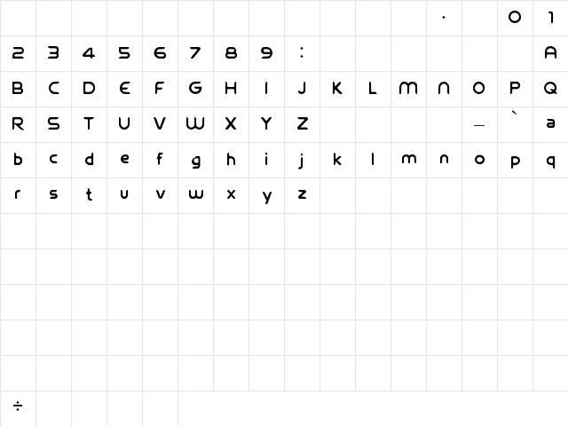 FIFA Regular Character Map