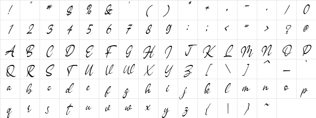 Sagesta Regular Character Map Sagesta Regular Character Map
