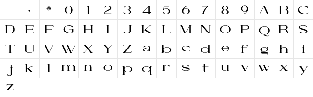 Cellofy SemBd Exp Regular Character Map Cellofy SemBd Exp Regular Character Map