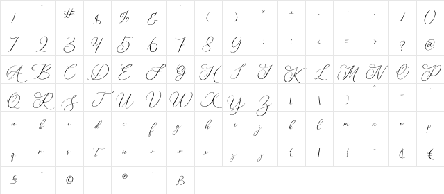 Dagtton Regular Character Map Dagtton Regular Character Map