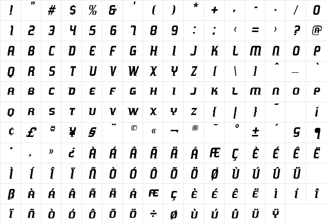 77London Fall Character Map