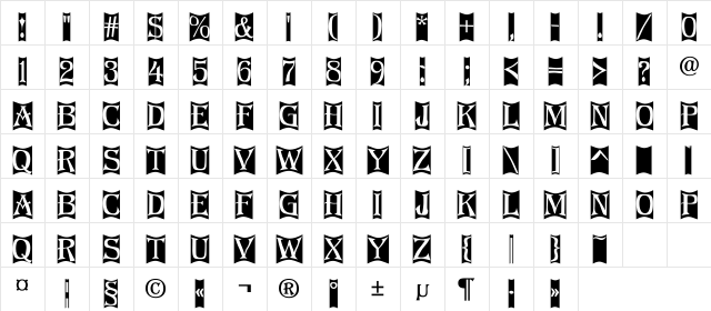 a_AlgeriusCmFtz1 Regular Character Map