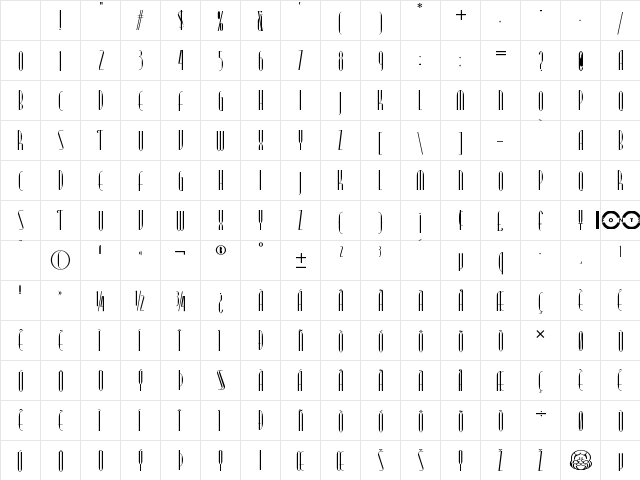 Modern Typography NF Regular Character Map Modern Typography NF Regular Character Map