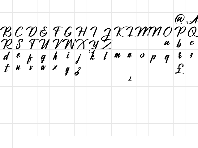 Jhanttan Personal Use Only Regular Character Map Jhanttan Personal Use Only Regular Character Map