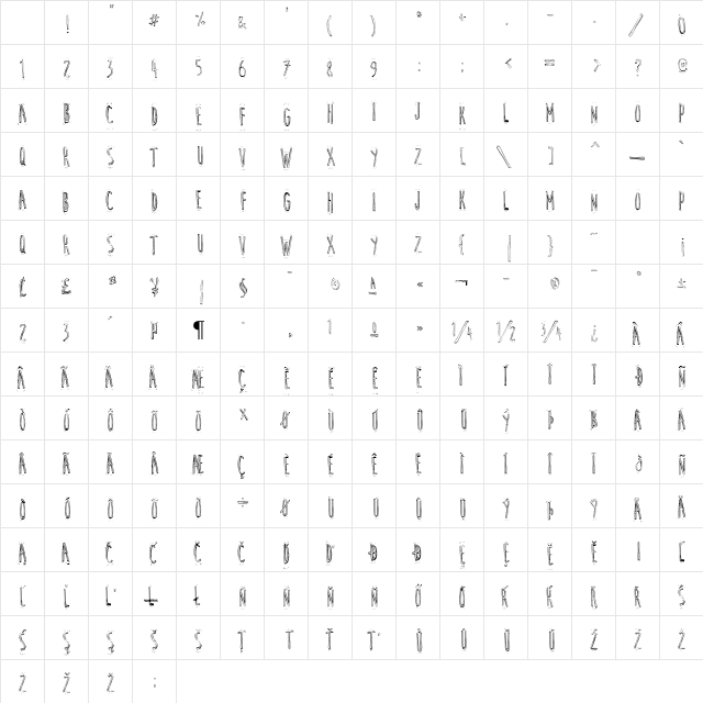 Cute Cartoon Regular Character Map Cute Cartoon Regular Character Map
