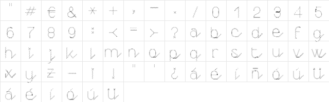 ZANG Regular Character Map ZANG Regular Character Map