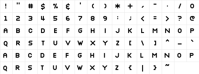 Nottke Bold Character Map Nottke Bold Character Map