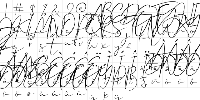 Dalmatins Regular Character Map Dalmatins Regular Character Map