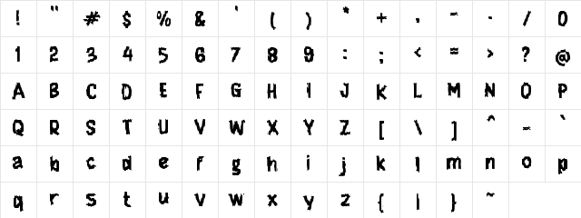 f Fatamor Regular Character Map f Fatamor Regular Character Map