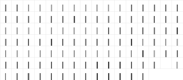 Code128 Regular Character Map Code128 Regular Character Map