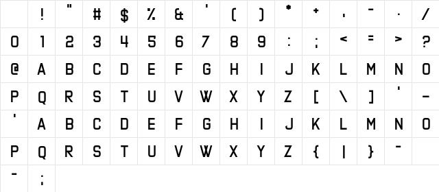 Phonograph Regular Character Map Phonograph Regular Character Map