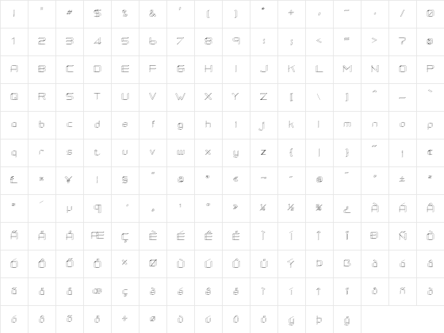 RM Squarial 3D Regular Character Map RM Squarial 3D Regular Character Map