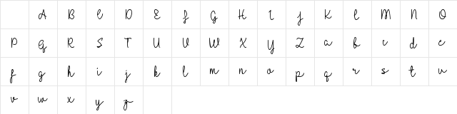Halilintar Regular Character Map Halilintar Regular Character Map