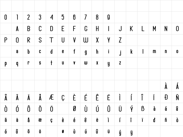 Milleniale Personal Use Only Regular Character Map Milleniale Personal Use Only Regular Character Map