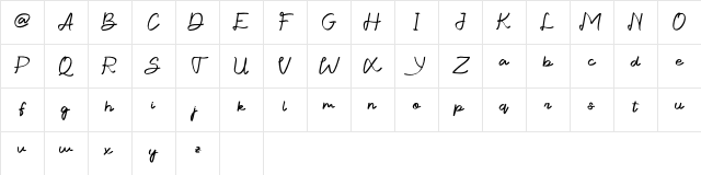 Arguetta Regular Character Map Arguetta Regular Character Map