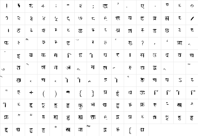 DEV008 Normal Character Map DEV008 Normal Character Map