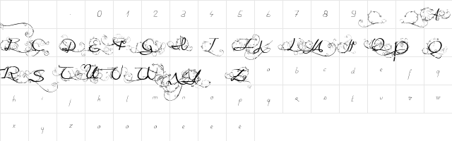 One Day After Rain1 Regular Character Map