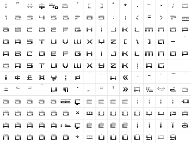 Laser Wolf Gradient Regular Character Map Laser Wolf Gradient Regular Character Map