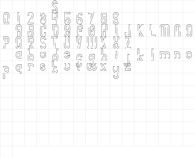Bingke Pisang DEMO Regular Character Map