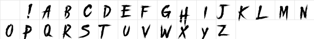 PILITACORE DEMO Regular Character Map PILITACORE DEMO Regular Character Map