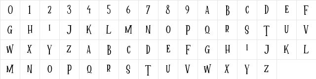 Mallica Fairytale DEMO Regular Character Map Mallica Fairytale DEMO Regular Character Map