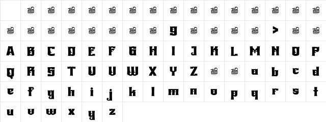 BHEKOF Regular Character Map