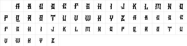 Braier FREE Regular Character Map