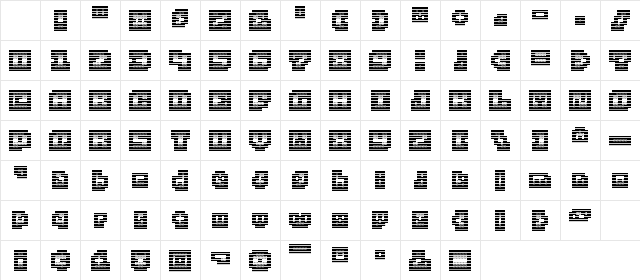 00ne Metal'd Remix (for Raiu) Regular Character Map