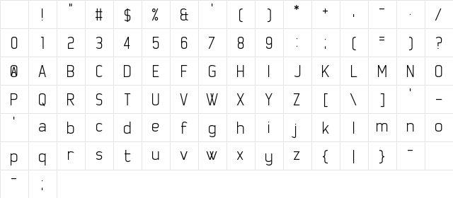 Fosterama Regular Character Map Fosterama Regular Character Map