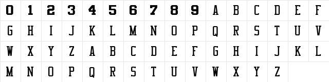 NBA Clippers Regular Character Map