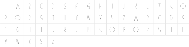 YES LIGHT Character Map
