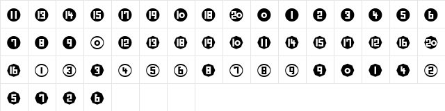 Number Plain Character Map Number Plain Character Map