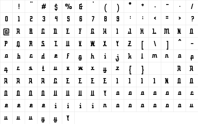 Halimah Regular Character Map Halimah Regular Character Map