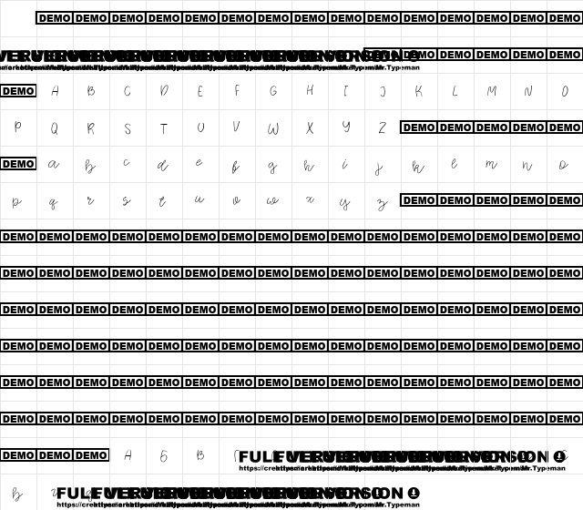 Yugen Regular Character Map Yugen Regular Character Map