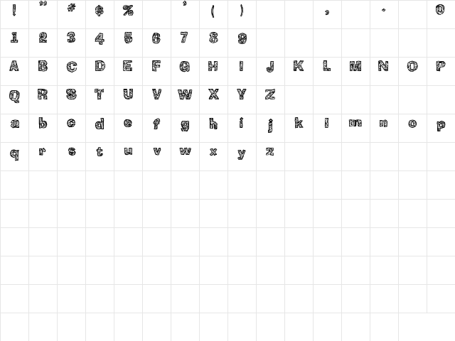 FD Textured Regular Character Map FD Textured Regular Character Map