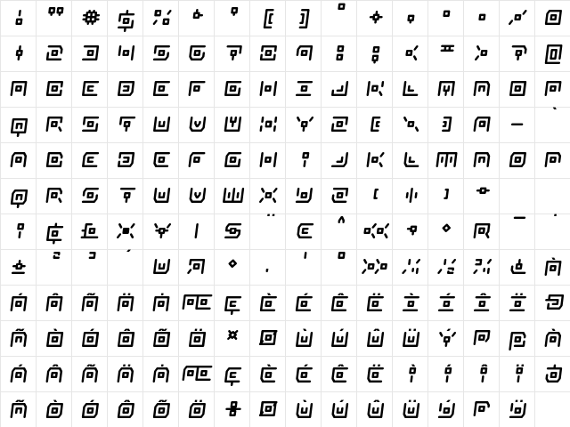 Neon Circuit Semi-Italic Semi-Italic Character Map Neon Circuit Semi-Italic Semi-Italic Character Map