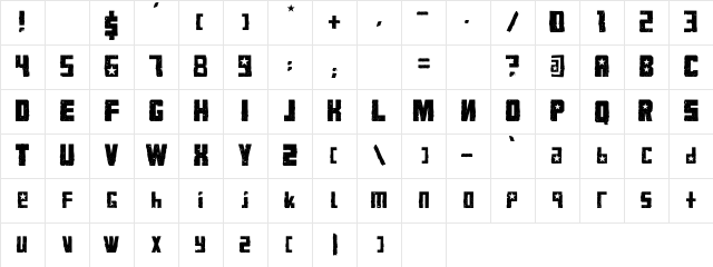 KonQa Black Character Map