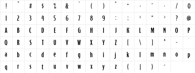 Banerton Demo Regular Character Map Banerton Demo Regular Character Map