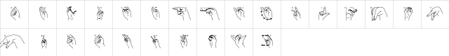 FingerSigning Regular Character Map FingerSigning Regular Character Map