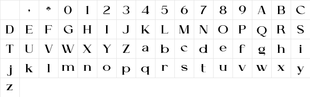 Cellofy ExtBd SemExp Regular Character Map Cellofy ExtBd SemExp Regular Character Map