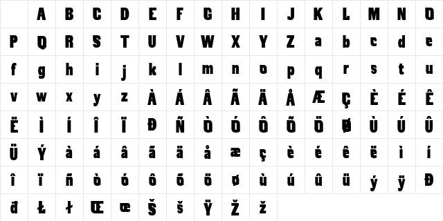 MREYBOLL MREYBOLL Sans Regular Character Map MREYBOLL MREYBOLL Sans Regular Character Map