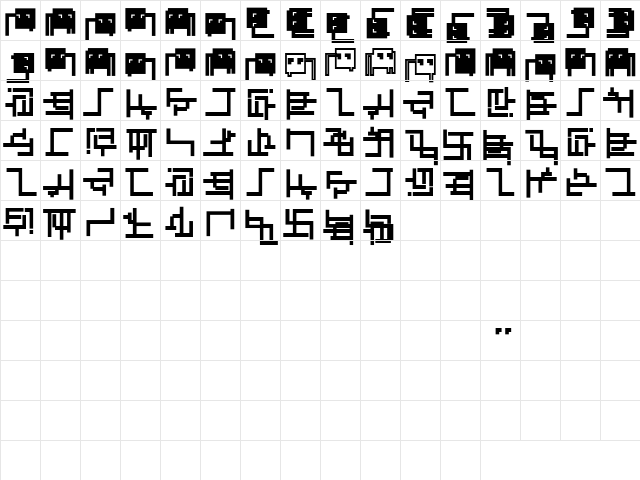 Abstracta Bold Character Map Abstracta Bold Character Map